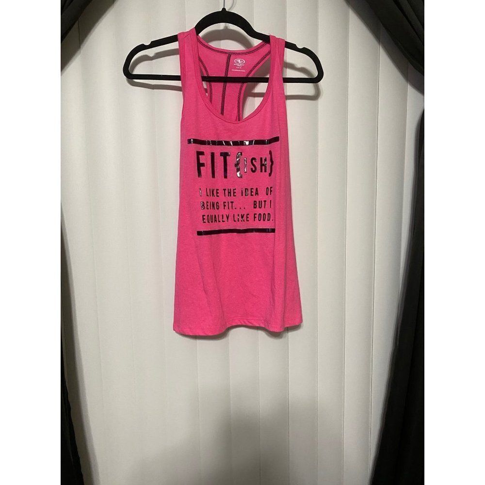 Athletic sleeveless racer back top
